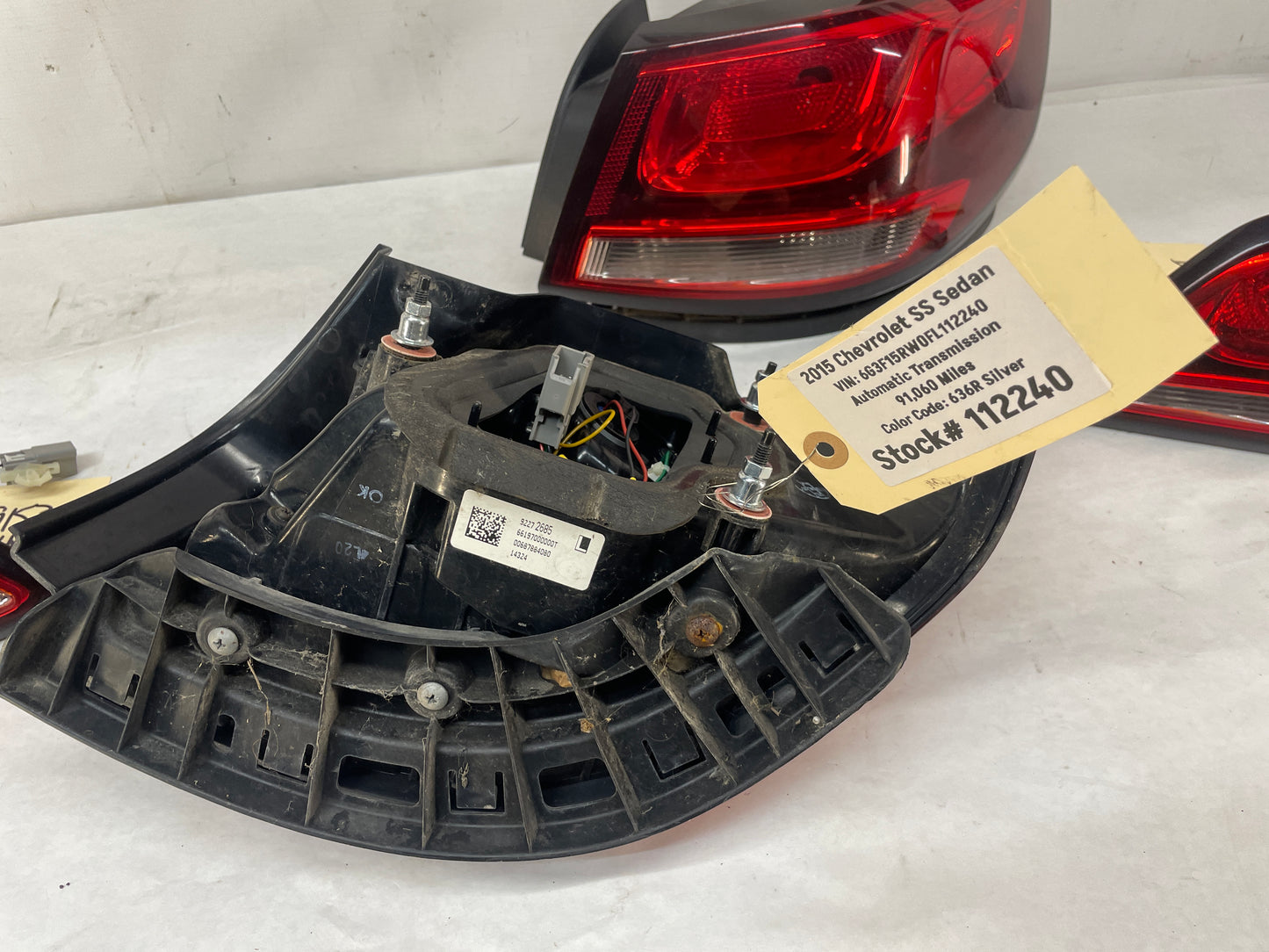 2015 Chevy SS Sedan RH & LH Inner & Outer Tail Light Taillight Stop Lamp Set OEM