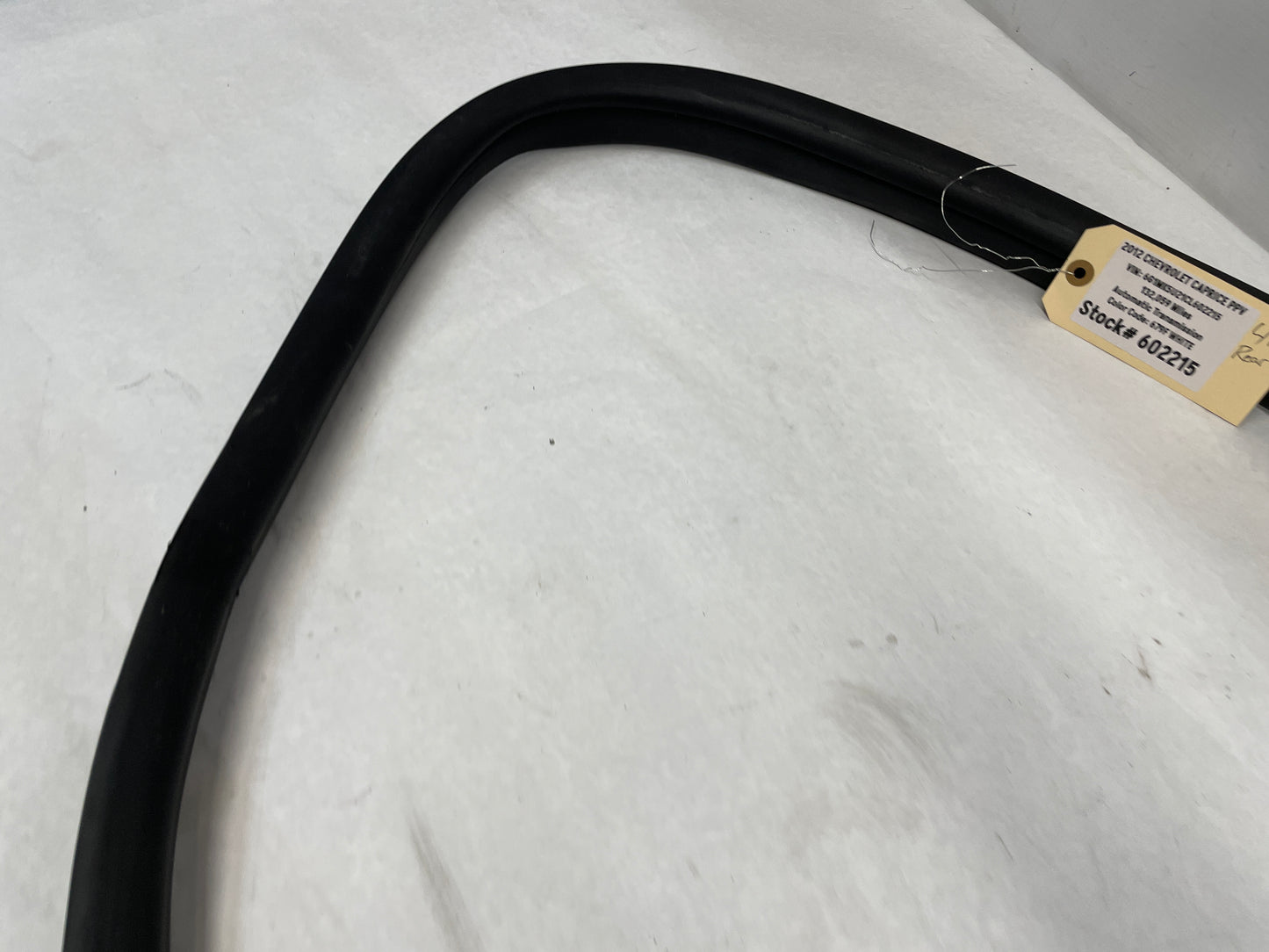 2012 Chevy Caprice PPV LH Driver Rear Door Weather Strip Rubber Seal OEM