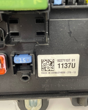 2014 Chevrolet SS Sedan Rear Fuse Relay Box OEM