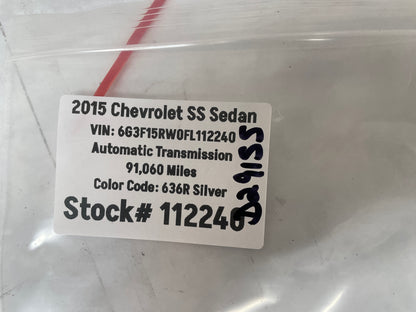 2015 Chevy SS Sedan RH Passenger Rear Window Switch Control Bezel OEM