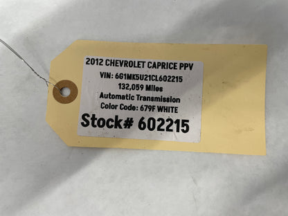 2012 Chevy Caprice PPV Starter Alternator Power Cable Wire Wiring Harness OEM