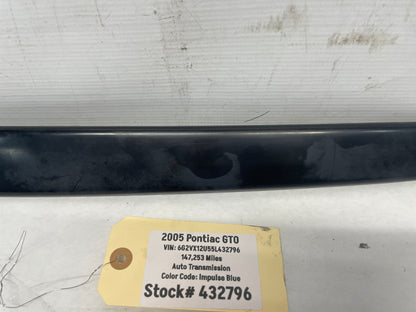 2005 Pontiac GTO LH Driver Exterior B Pillar Window Trim Cover Applique Molding OEM - Day's Parts Yard