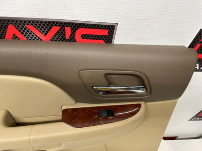 2009 GMC Sierra 2500HD SLT LH Driver Rear Interior Door Panel Cashmere Tan OEM - Day's Parts Yard