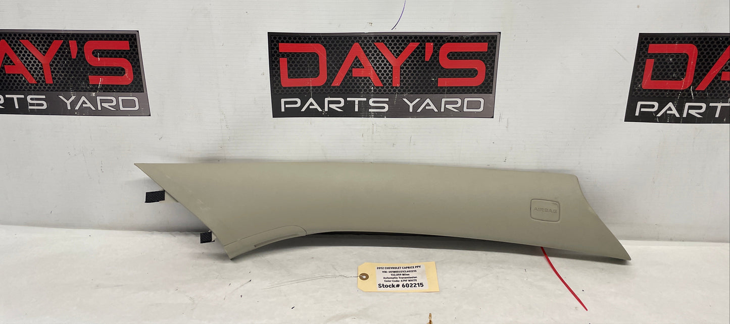 2012 Chevy Caprice PPV RH Passenger Interior Windshield A Pillar Trim Molding OEM