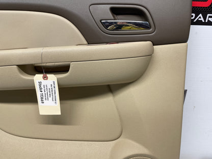 2009 GMC Sierra 2500HD SLT LH Driver Rear Interior Door Panel Cashmere Tan OEM - Day's Parts Yard