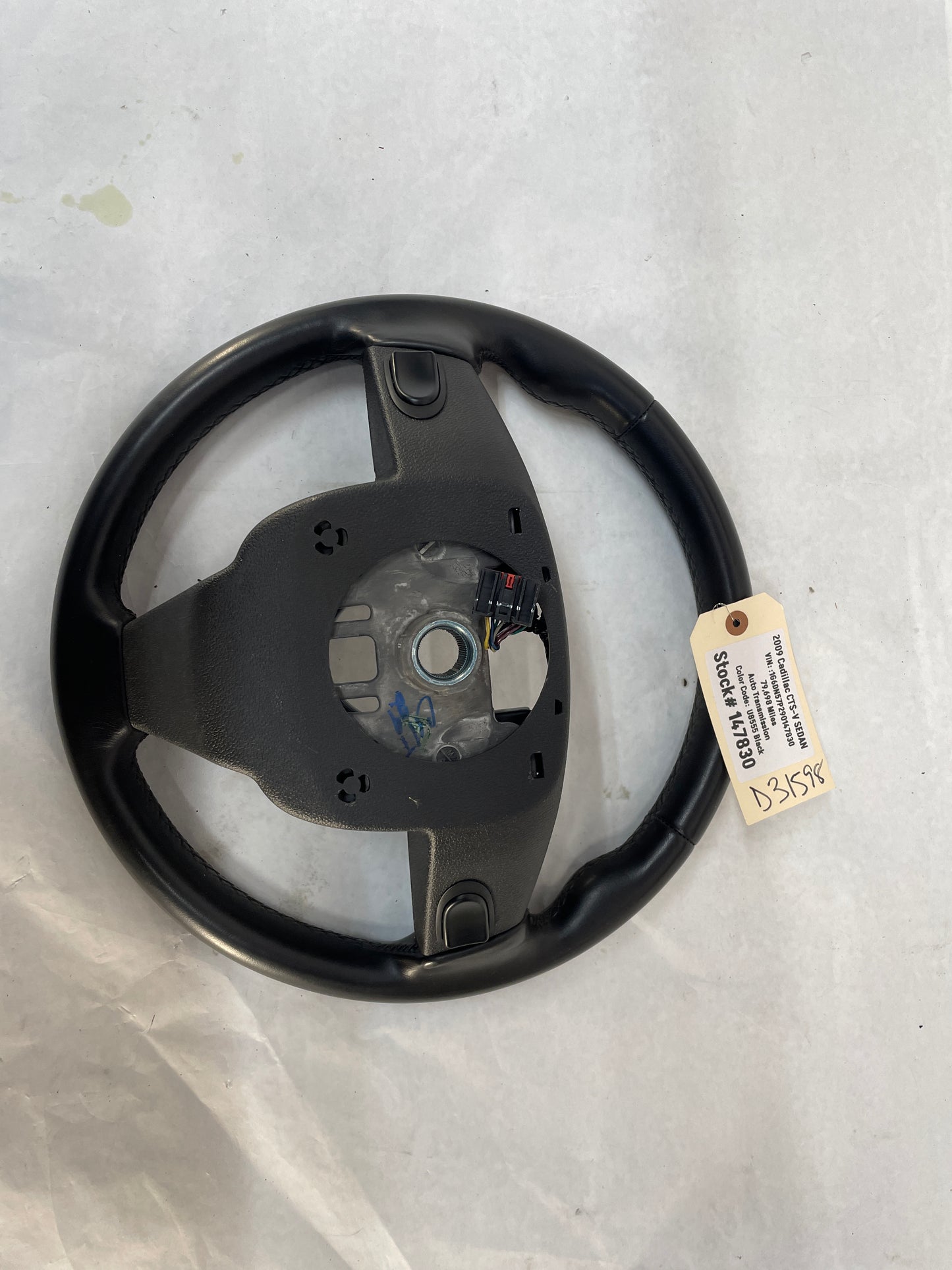 2009 Cadillac CTS-V Sedan Leather Steering Wheel OEM - Day's Parts Yard