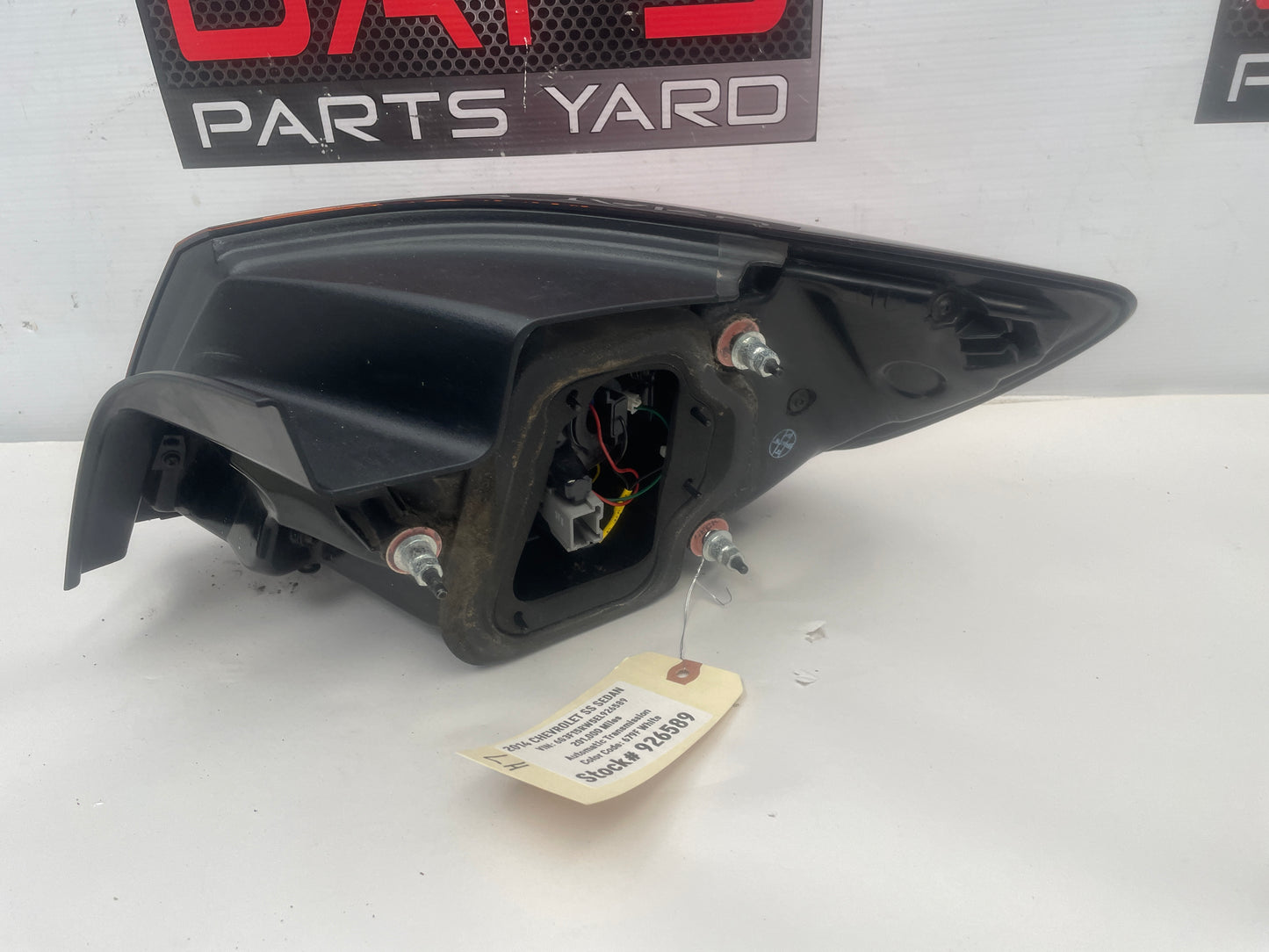 2014 Chevy SS Sedan LH Driver Taillight Tail Light OEM - Day's Parts Yard