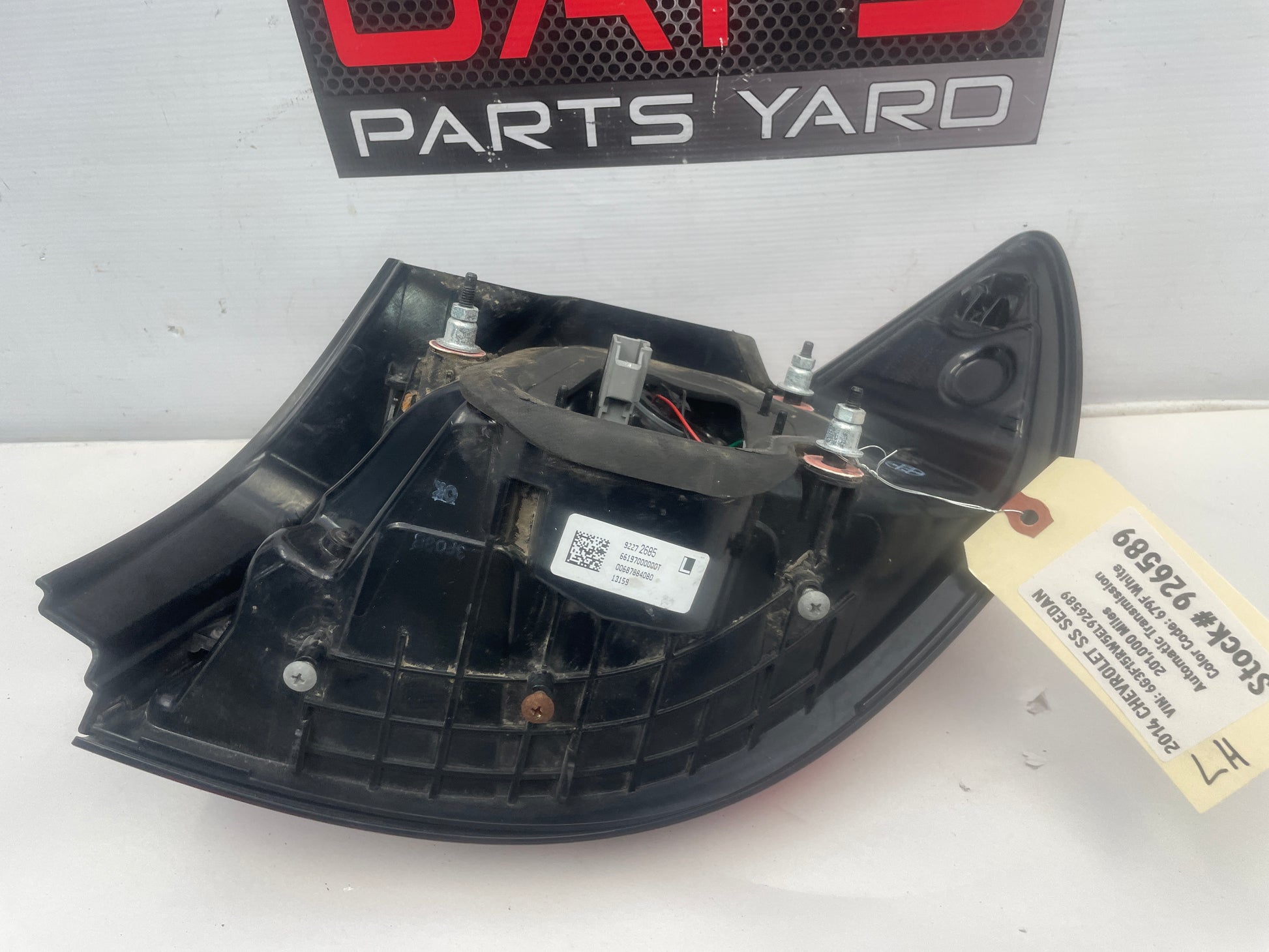2014 Chevy SS Sedan LH Driver Taillight Tail Light OEM - Day's Parts Yard
