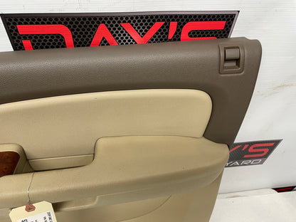 2009 GMC Sierra 2500HD SLT Passenger Front Interior Door Panel Cashmere Tan OEM - Day's Parts Yard