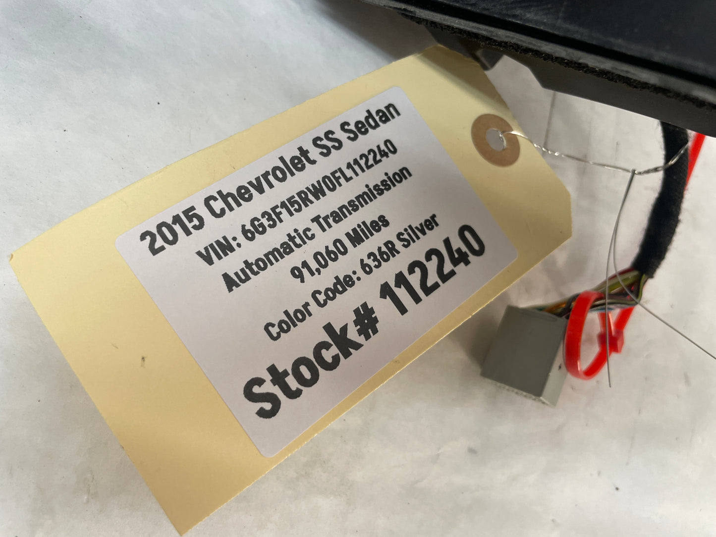 2015 Chevy SS Sedan RH Passenger Exterior Out Side Mirror OEM