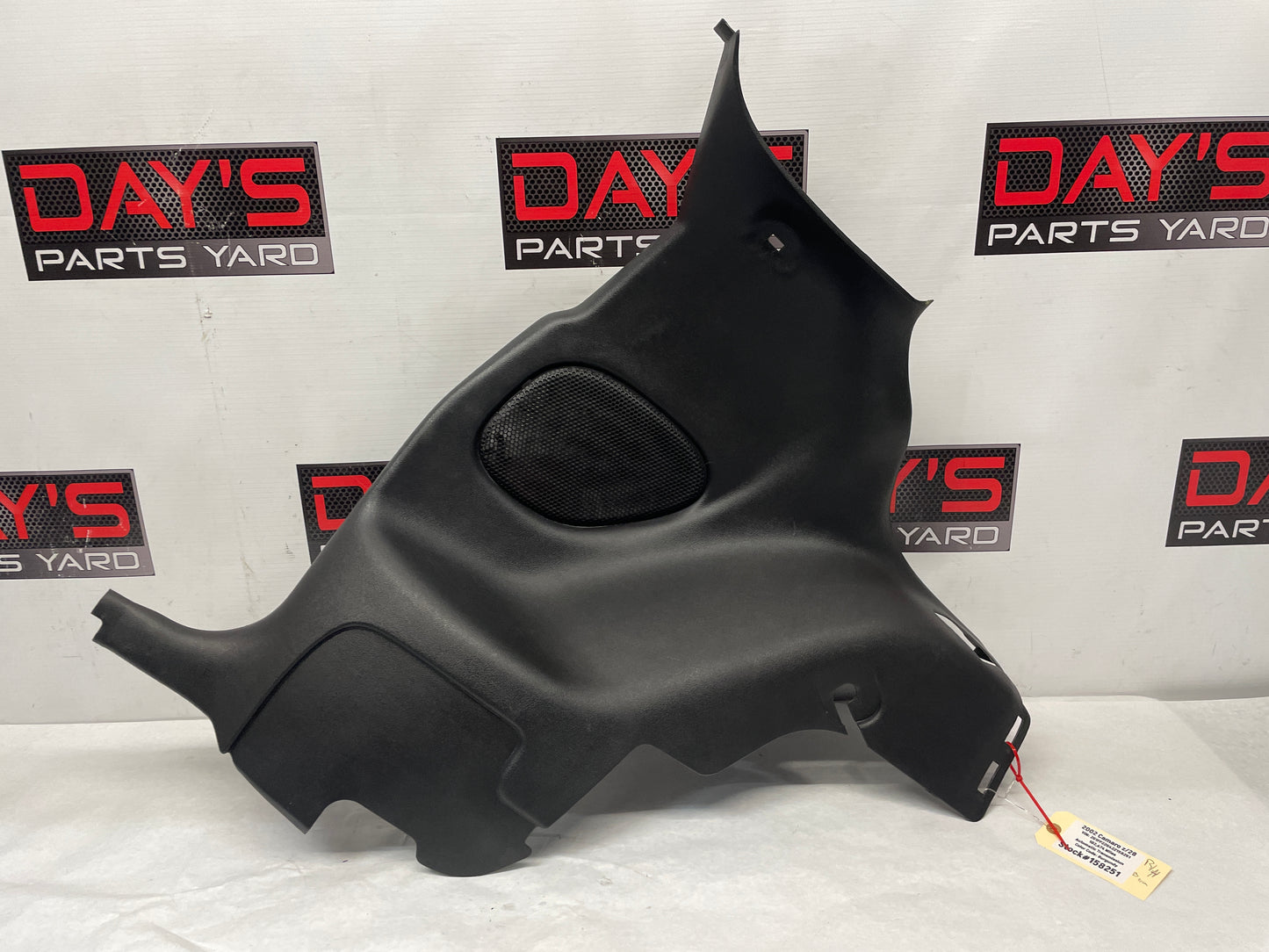2002 Chevy Camaro Z28 RH Passenger Rear Interior Quarter Trim Panel Black Ebony OEM - Day's Parts Yard