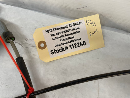 2015 Chevy SS Sedan RH Passenger Front Window Regulator Motor OEM