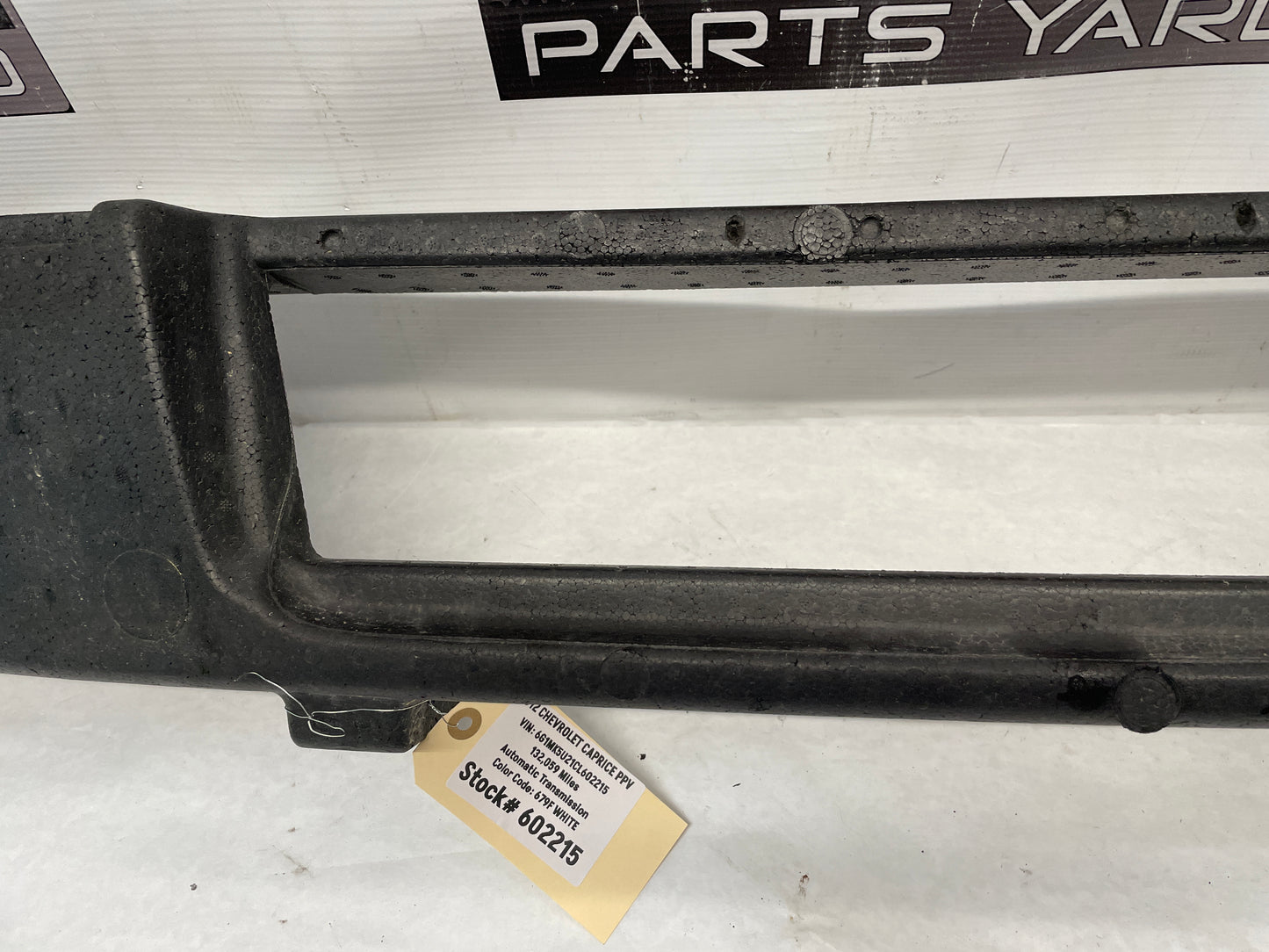 2012 Chevy Caprice PPV Rear Bumper Energy Impact Foam Absorber OEM