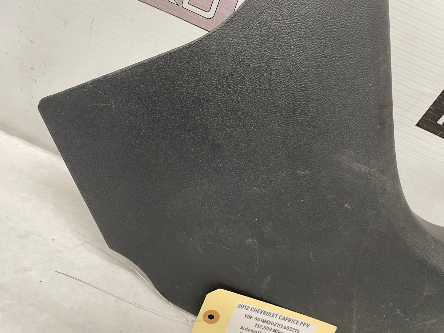 2012 Chevy Caprice PPV RH Passenger Interior Kick Panel Trim OEM