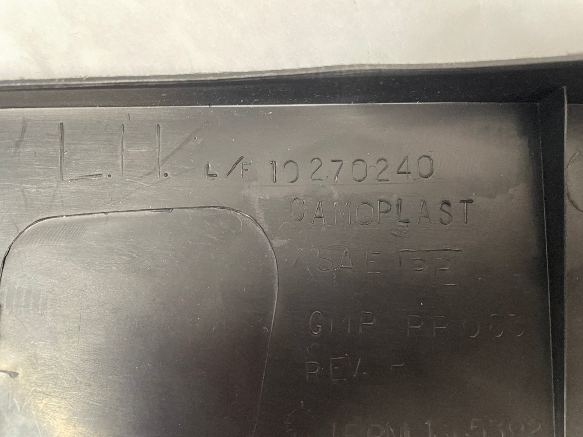 2002 Chevy Camaro Z28 LH Driver Rear Hatch Cargo Trunk Side Panel Trim OEM - Day's Parts Yard