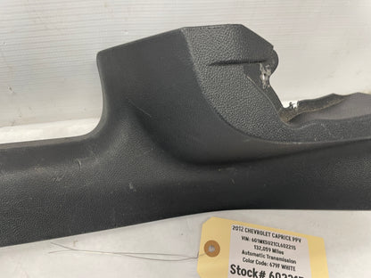 2012 Chevy Caprice PPV LH Driver Rear Door Carpet Retainer Sill Trim Panel Molding OEM