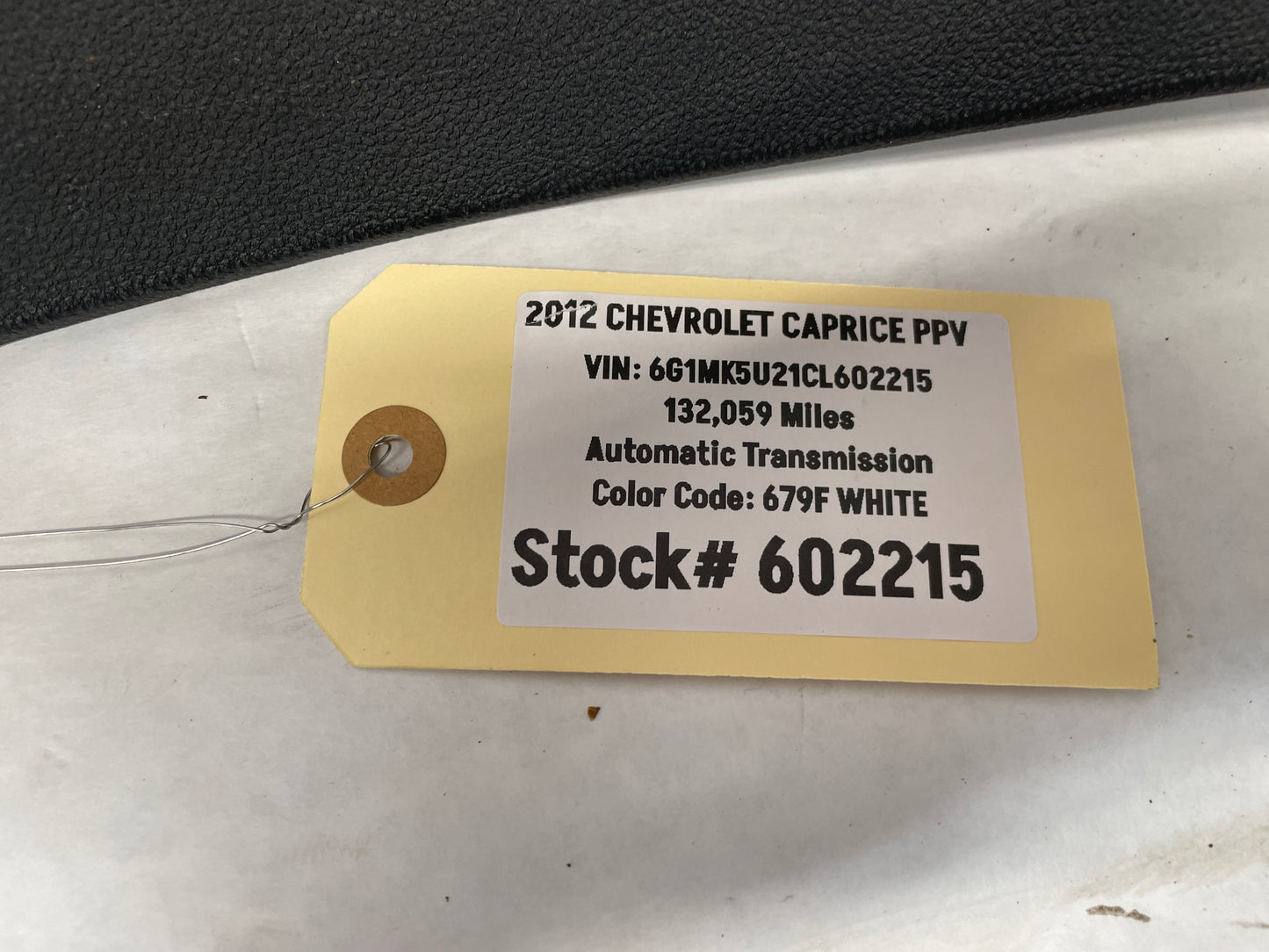 2012 Chevy Caprice PPV LH Driver Rear Door Carpet Retainer Sill Trim Panel Molding OEM