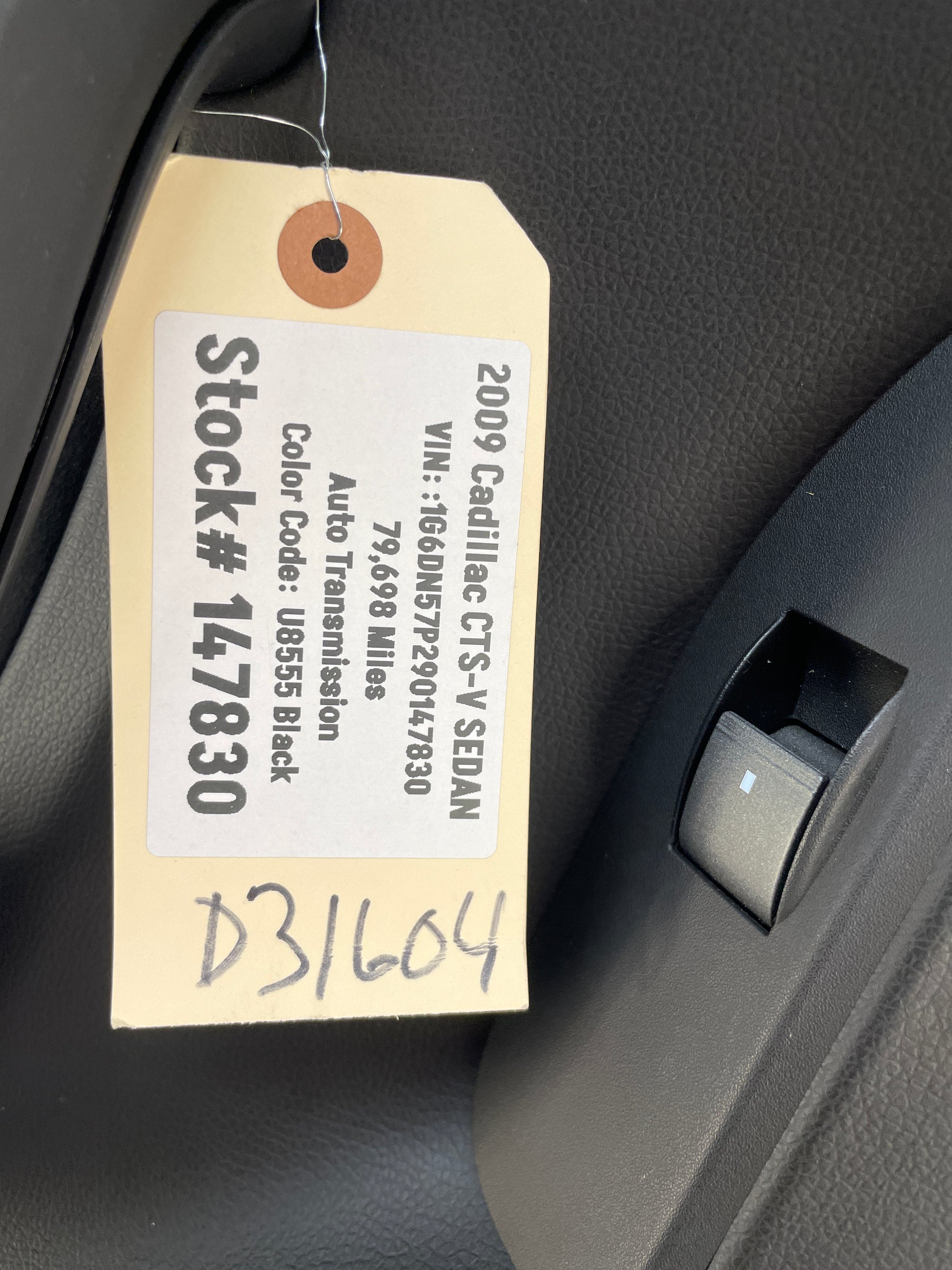 2009 Cadillac CTS-V Sedan LH Driver Rear Interior Door Panel Trim Molding OEM - Day's Parts Yard