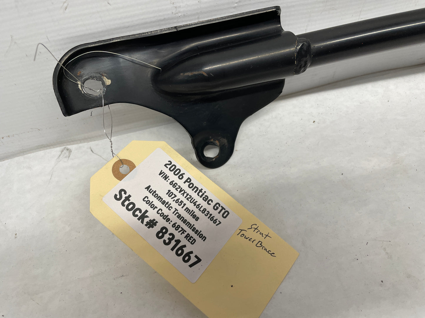 2006 Pontiac GTO Suspension Strut Tower Brace OEM - Day's Parts Yard