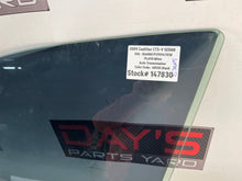 2009 Cadillac CTS-V Sedan LH Driver Front Door Window Glass OEM - Day's Parts Yard