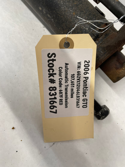 2006 Pontiac GTO Drive Propeller Shaft Driveshaft OEM - Day's Parts Yard