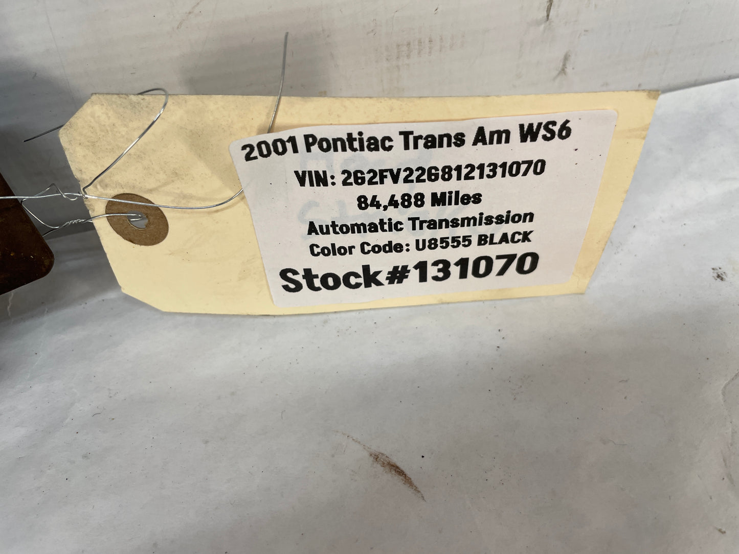 2001 Pontiac Trans AM WS6 Hood Lock Latch OEM - Day's Parts Yard