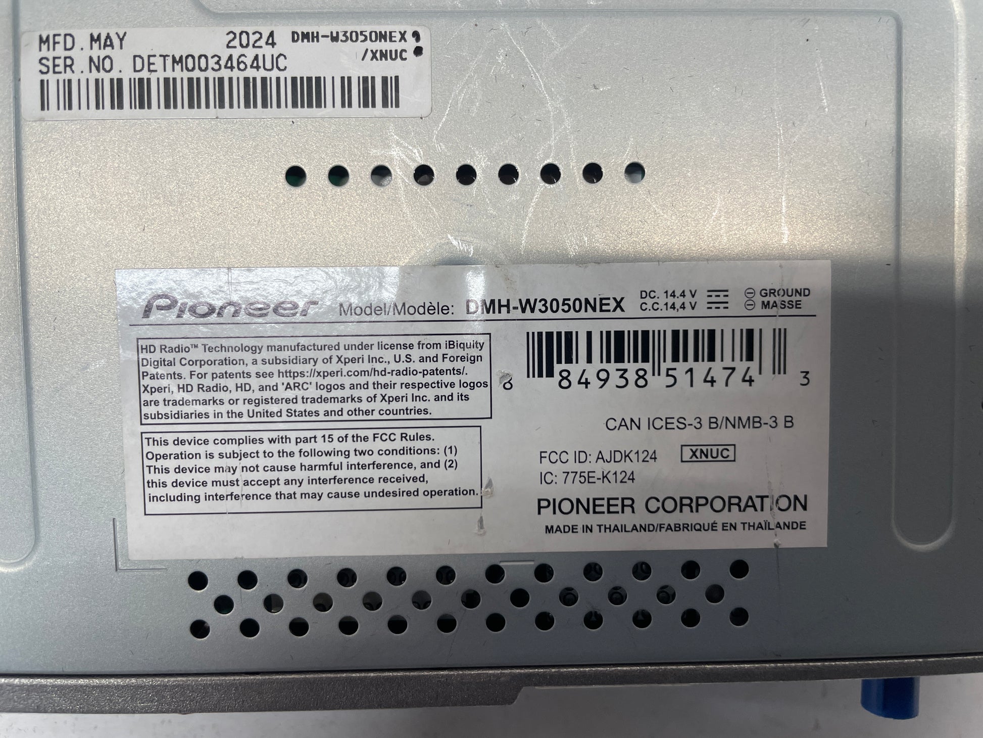 Pioneer 6.8" Touchscreen Digital Media Receiver with Carplay - Day's Parts Yard
