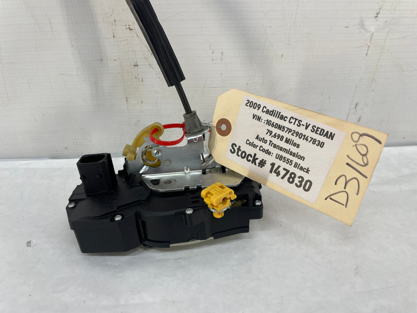 2009 Cadillac CTS-V Sedan RH Passenger Rear Door Lock Actuator OEM - Day's Parts Yard