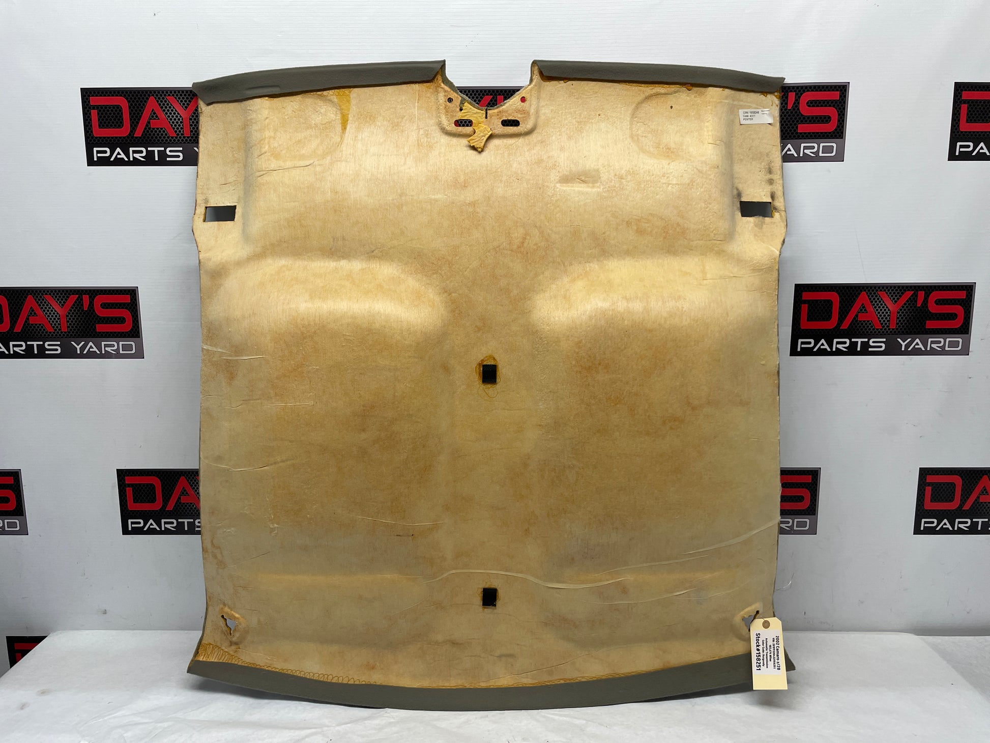 2002 Chevy Camaro Z28 Hardtop Hard Top Headliner Head Liner OEM - Day's Parts Yard