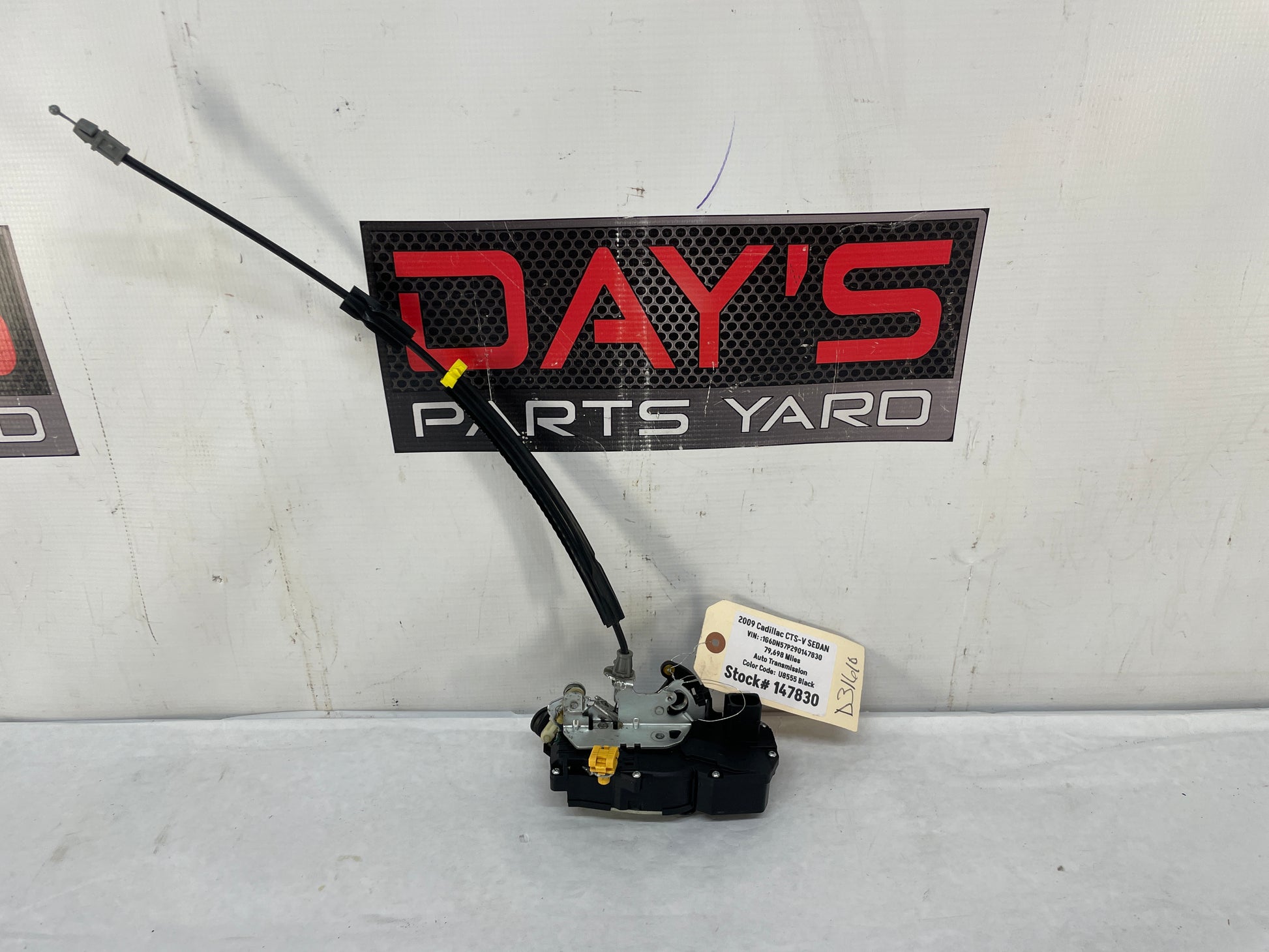 2009 Cadillac CTS-V Sedan LH Driver Rear Door Lock Actuator OEM - Day's Parts Yard