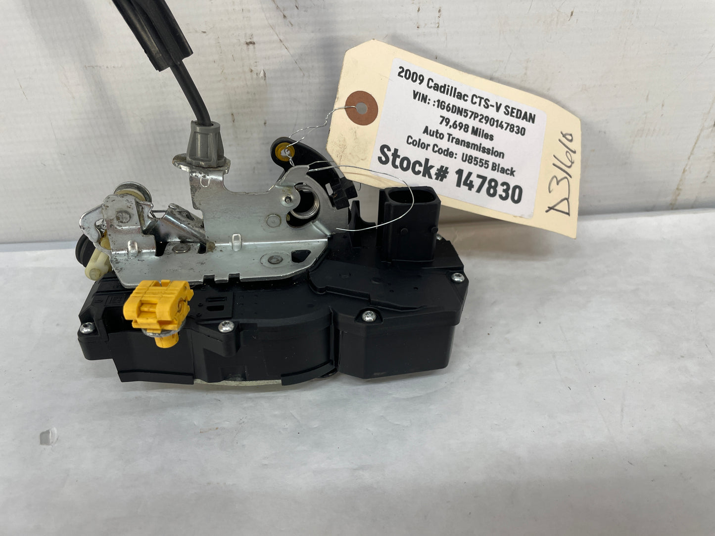 2009 Cadillac CTS-V Sedan LH Driver Rear Door Lock Actuator OEM - Day's Parts Yard