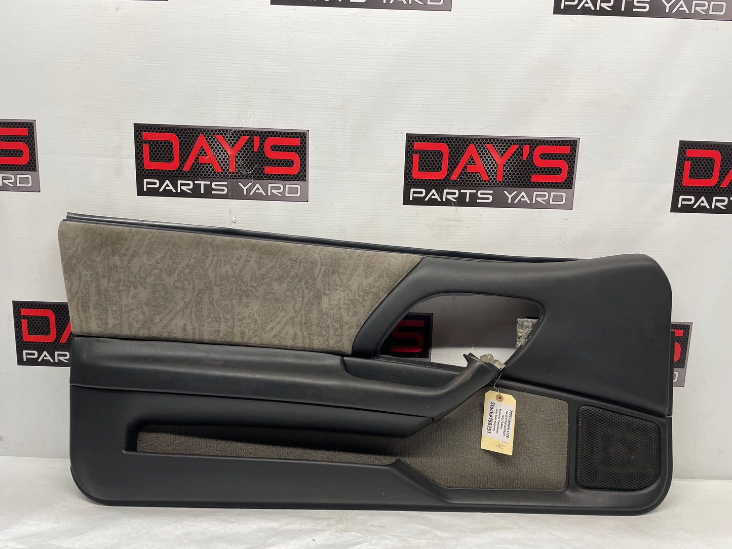 2002 Chevy Camaro Z28  LH Driver Interior Door Panel Trim Ebony Black OEM - Day's Parts Yard