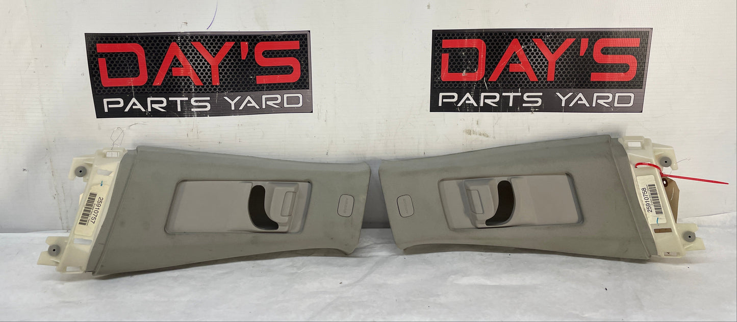 2009 Cadillac CTS-V Sedan RH & LH Upper B Pillar Seat Belt Trim OEM - Day's Parts Yard
