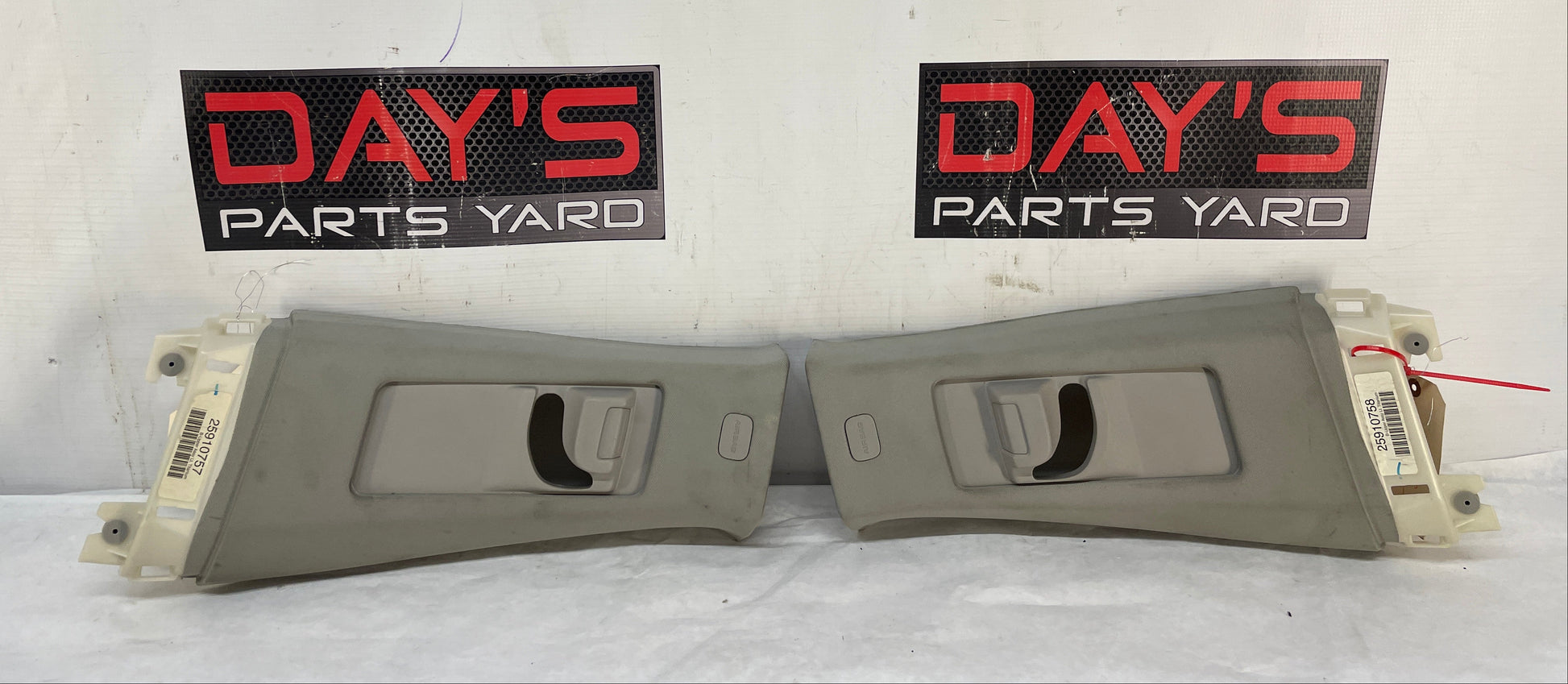 2009 Cadillac CTS-V Sedan RH & LH Upper B Pillar Seat Belt Trim OEM - Day's Parts Yard