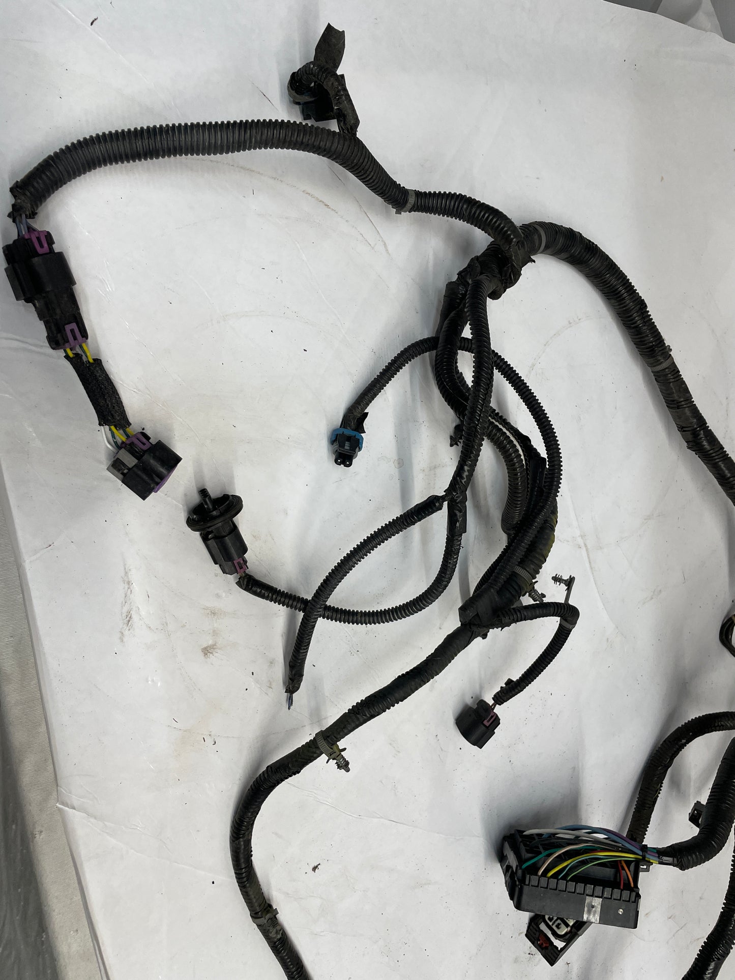2012 Chevy Camaro SS HID Head Light Headlight Core Support Wire Wiring Harness HID OEM - Day's Parts Yard
