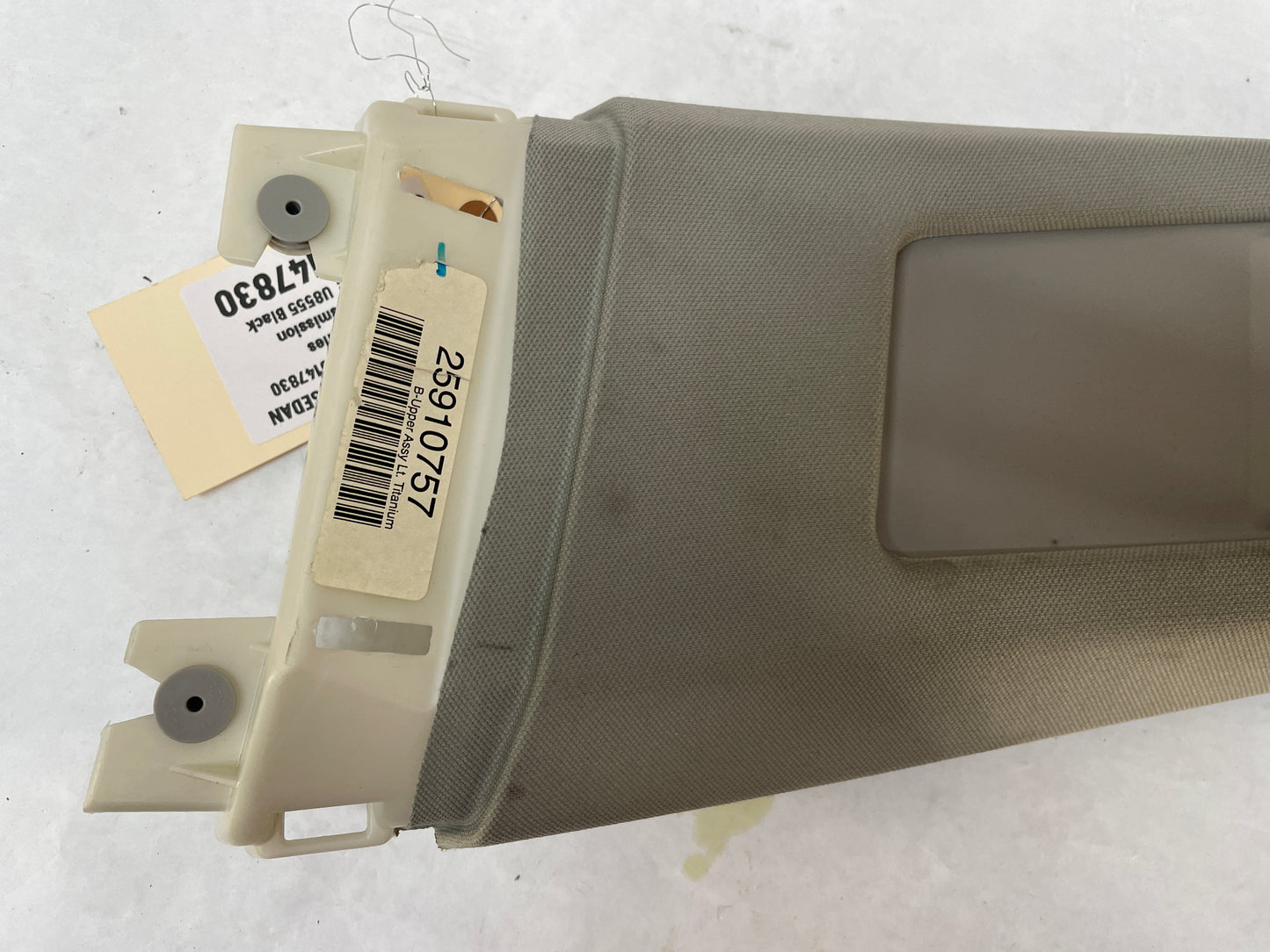 2009 Cadillac CTS-V Sedan RH & LH Upper B Pillar Seat Belt Trim OEM - Day's Parts Yard