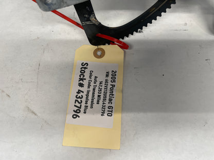 2005 Pontiac GTO RH Passenger Front Window Regulator Motor OEM - Day's Parts Yard