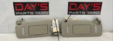 2009 GMC Sierra 2500HD SLT RH & LH Sunvisor Sun Visor w/ Clips OEM - Day's Parts Yard
