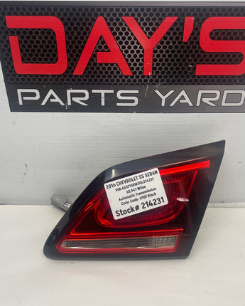 2015 Chevy SS Sedan RH Passenger Inner Taillight Tail Light  OEM