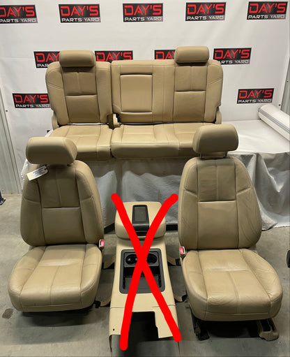 2009 GMC Sierra 2500HD SLT Seats Fronts and Rears Tan Cashmere OEM