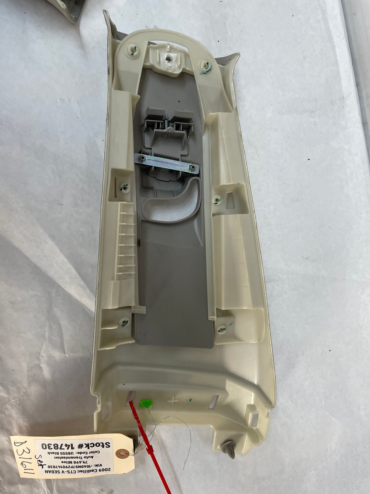 2009 Cadillac CTS-V Sedan RH & LH Upper B Pillar Seat Belt Trim OEM - Day's Parts Yard