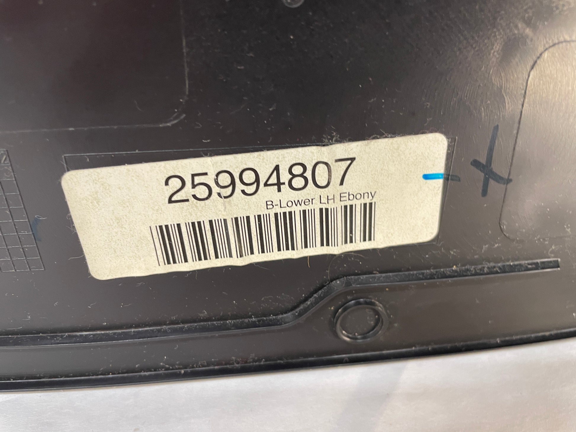 2009 Cadillac CTS-V Sedan LH Driver Interior Lower B Pillar Trim Cover Black OEM - Day's Parts Yard