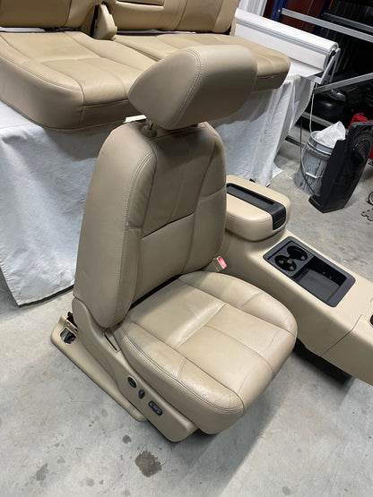 2009 GMC Sierra 2500HD SLT Seats Fronts and Rears Tan Cashmere OEM