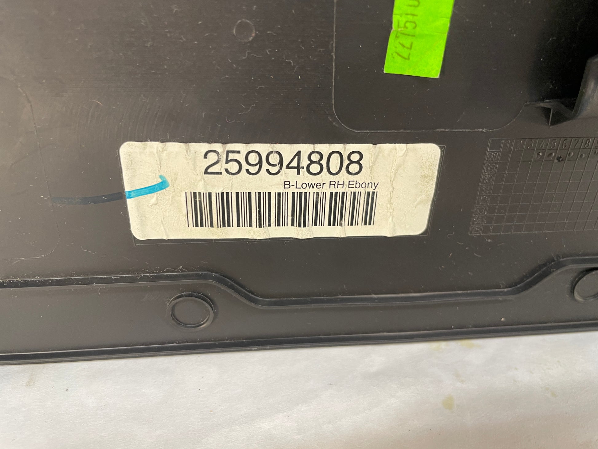 2009 Cadillac CTS-V Sedan RH Passenger Interior Lower B Pillar Trim Cover Black OEM - Day's Parts Yard