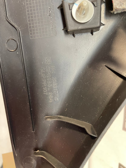 2009 Cadillac CTS-V Sedan RH Passenger Interior Lower B Pillar Trim Cover Black OEM - Day's Parts Yard
