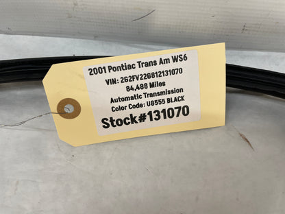 2001 Pontiac Firebird Trans AM WS6 RH Passenger Door T-Top Weather Strip Rubber Seal OEM - Day's Parts Yard