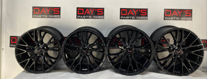 2008 Chevy C6 Corvette ZR1 ZR-1 Reproduction Wheels Fronts 18X8.5 Rears 19X10