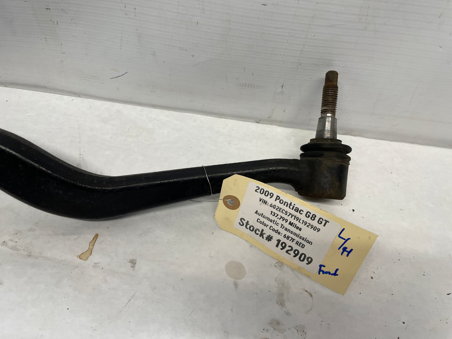 2009 Pontiac G8 GT LH Driver Front Suspension Lower Control Arm OEM