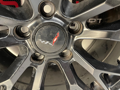 2008 Chevy C6 Corvette ZR1 ZR-1 Reproduction Wheels Fronts 18X8.5 Rears 19X10