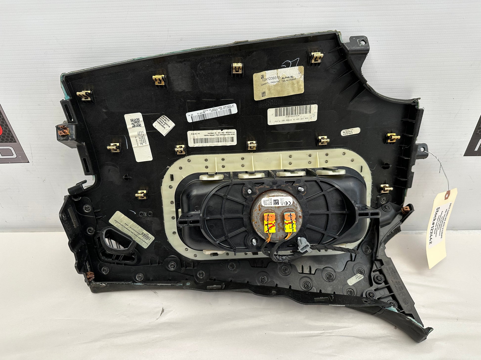 2017 Cadillac ATS-V Coupe RH Passenger Dash Pad Board Panel w/ Airbag Air Bag OEM - Day's Parts Yard